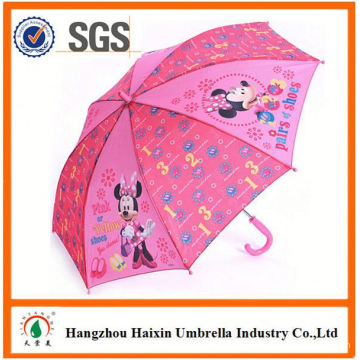 Professional Open Auto giro impressão crianças guarda-chuva com apito
